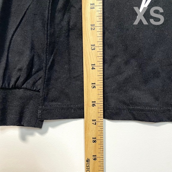 NEW AC/DC w/ 2-Way Sequins and Rhinestones Long Sleeve Shirt (size XS & M) - Picture 5 of 8